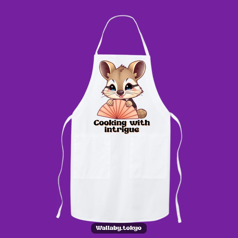 Funny Wallaby Fan Apron: Formal Attire for the Kitchen, Stylish & Humorous Cooking Gift