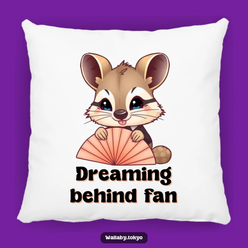 Funny Wallaby Fan Pillow: Formal Peek Cuddle Buddy, Soft & Humorous Accent Gift