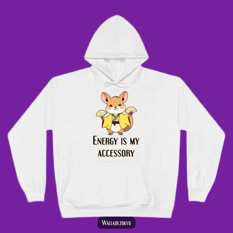 Funny Yellow Wallaby Hoodie: Cozy Excitement & Humorous Warmth for a Great Gift!