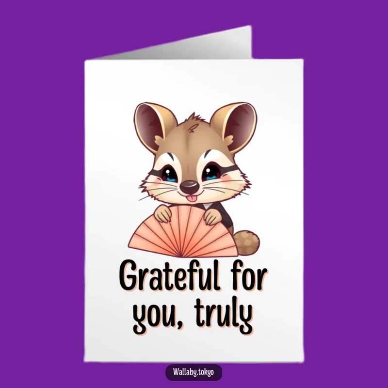 Free Printable Thank You Card: Wallaby Fan Surprise, Express Gratitude Fun!