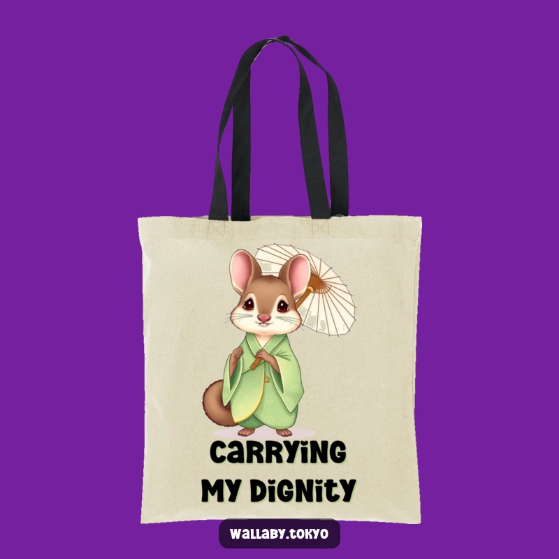 Funny Elegant Wallaby Tote Bag: Chic & Humorous Style for Everyday Errands!