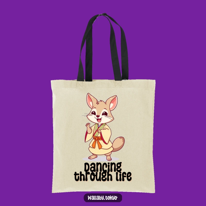 Funny Dancing Wallaby Tote Bag: Dynamic Pose Design, Stylish & Humorous Gift